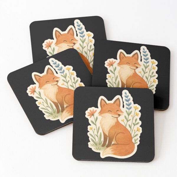 Item preview, Smiling Watercolor Fox   designed and sold by agustintr-evino.