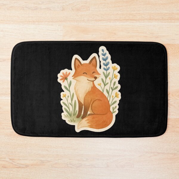 Item preview, Smiling Watercolor Fox   designed and sold by agustintr-evino.