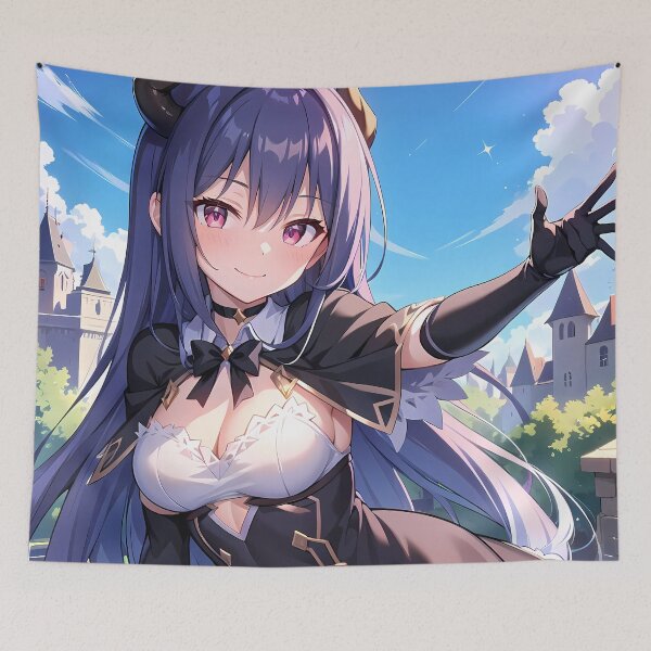 Item preview, Rei Princess Connect Confident Smile Fantasy Castle Anime Girl Waifu designed and sold by thedarvills.