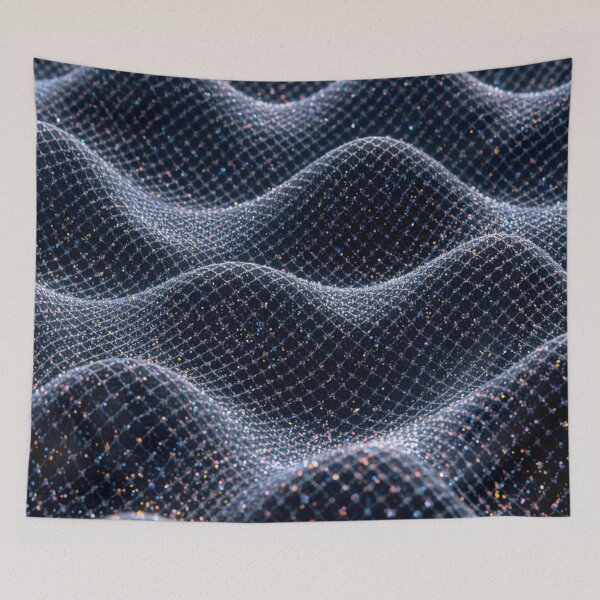Item preview, Glitter Mesh Wave Pattern Futuristic Sparkle Texture designed and sold by Trueways.