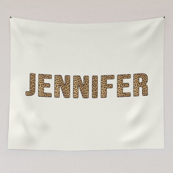 Item preview, Jennifer Name Leopard Print designed and sold by Jeallan Designs.