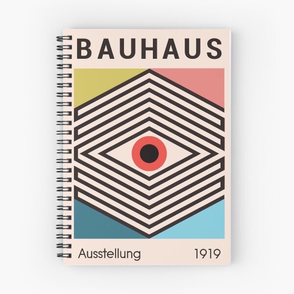 Item preview, Bauhaus 1919 Poster Art With Geometric Diamond Pattern And Bold Central Eye Symbol designed and sold by portokalis.