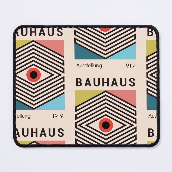 Item preview, Bauhaus 1919 Poster Art With Geometric Diamond Pattern And Bold Central Eye Symbol designed and sold by portokalis.