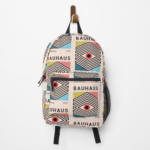Item preview, Bauhaus 1919 Poster Art With Geometric Diamond Pattern And Bold Central Eye Symbol designed and sold by portokalis.
