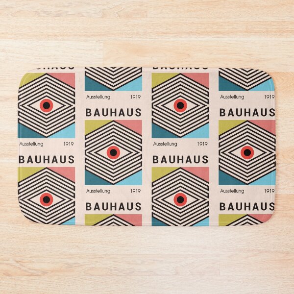 Item preview, Bauhaus 1919 Poster Art With Geometric Diamond Pattern And Bold Central Eye Symbol designed and sold by portokalis.