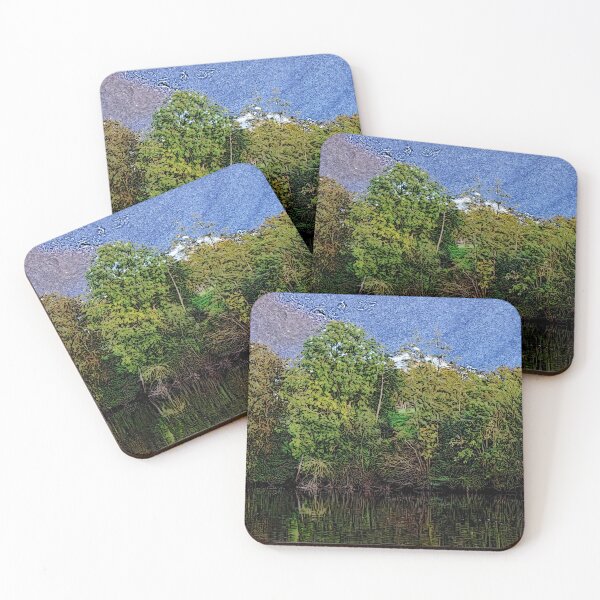 Item preview, blue sky Mayenne river bank designed and sold by Open Road Gallery .