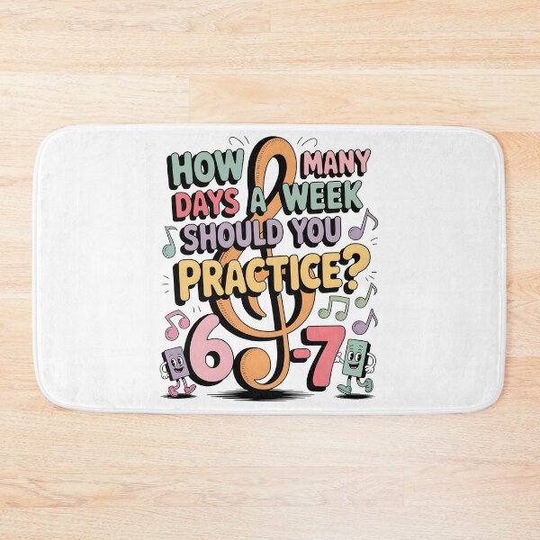 Item preview, How Many Days A Week Should You Practice designed and sold by AniArtPL.