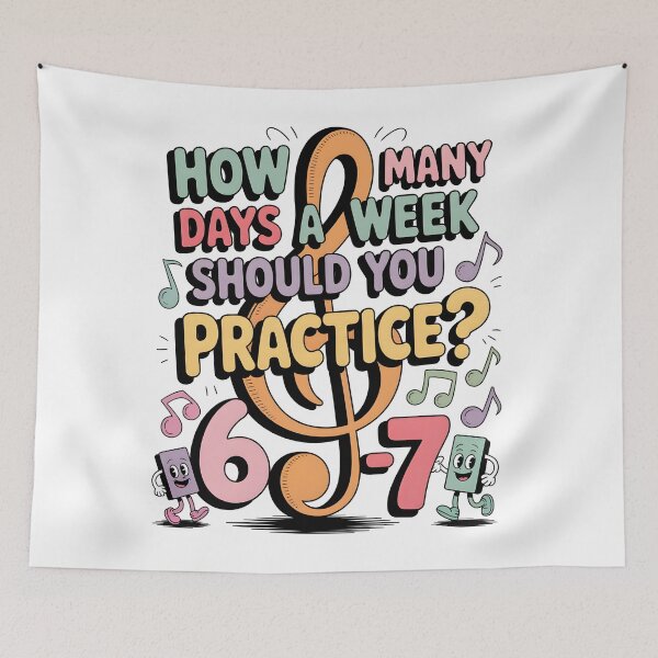 Item preview, How Many Days A Week Should You Practice designed and sold by AniArtPL.