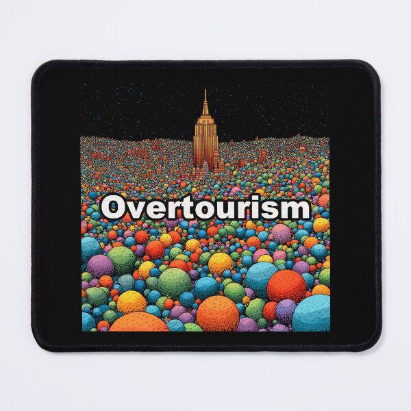 Item preview, Overtourism – A colorful commentary on crowded cities designed and sold by casualnature.