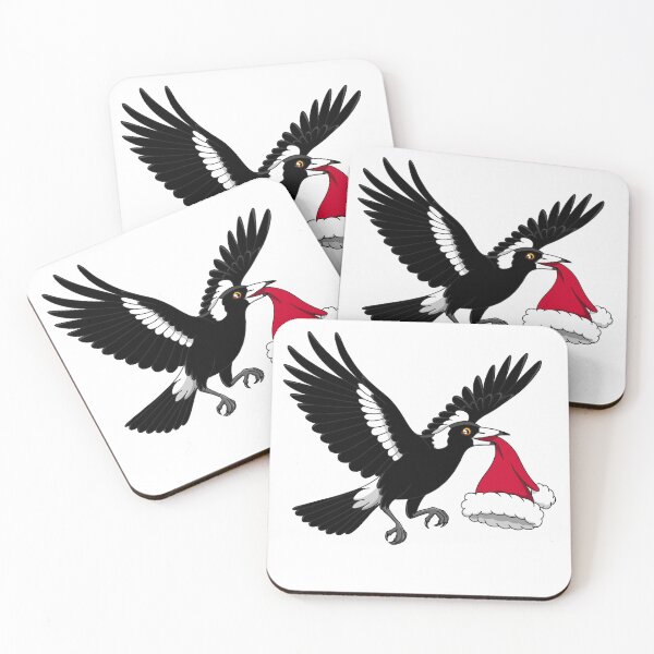 Item preview, Cheeky Australian Magpie With Santa’s Hat – Funny Aussie Christmas Design designed and sold by aussiemaggieluv.