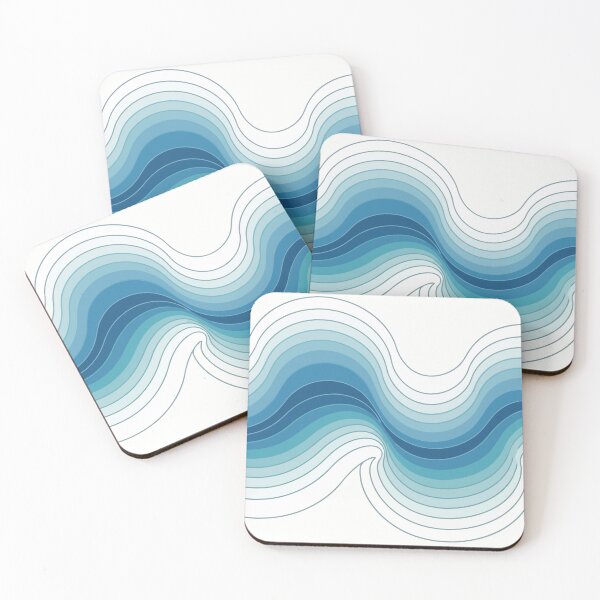 Item preview, Modern Abstract Waves — Minimal Geometric Flow Art designed and sold by xmoudx.
