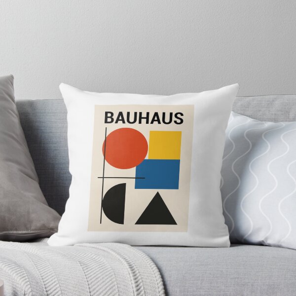 Item preview, Bauhaus Inspired Abstract Geometric Poster With Circles Squares Triangles And Bold Colors designed and sold by portokalis.