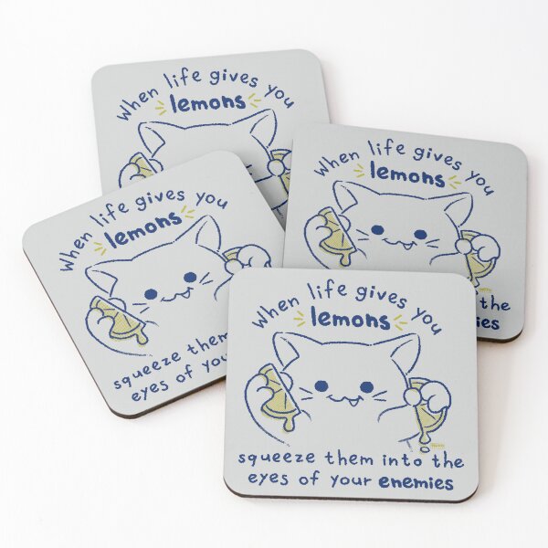 Item preview, When Life Gives You Lemons Squeeze Them Into The Eyes Of Your Enemies designed and sold by World Domination For Cats ®.