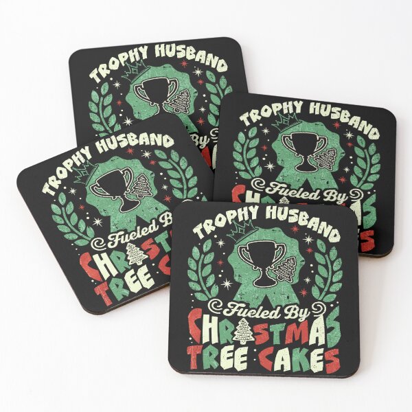 Item preview, Trophy Husband Fueled by Christmas Tree Cakes Funny Christmas designed and sold by Patchina.