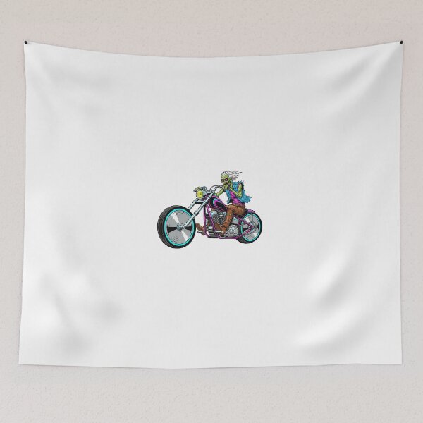 Item preview, 80s Zombie Biker – Retro Vintage Undead Rider designed and sold by alfredodesign.