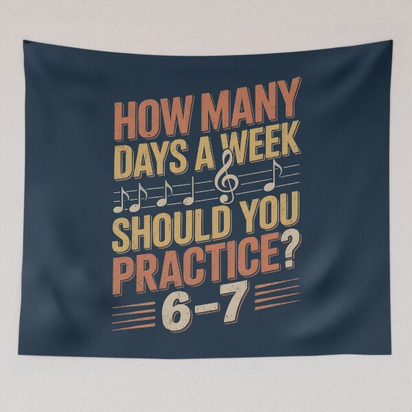 Item preview, How Many Days A Week Should You Practice designed and sold by AniArtPL.