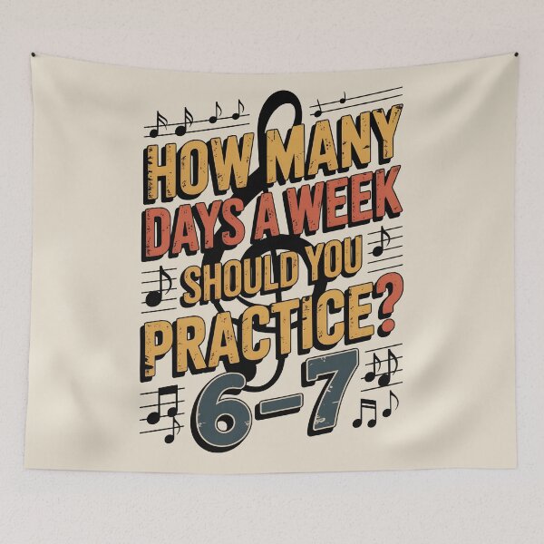 Item preview, How Many Days A Week Should You Practice designed and sold by AniArtPL.