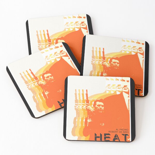 Item preview, Heat (1995) – Movie poster design Minimalist Orange Crime Film Graphic designed and sold by cautrapinacka.