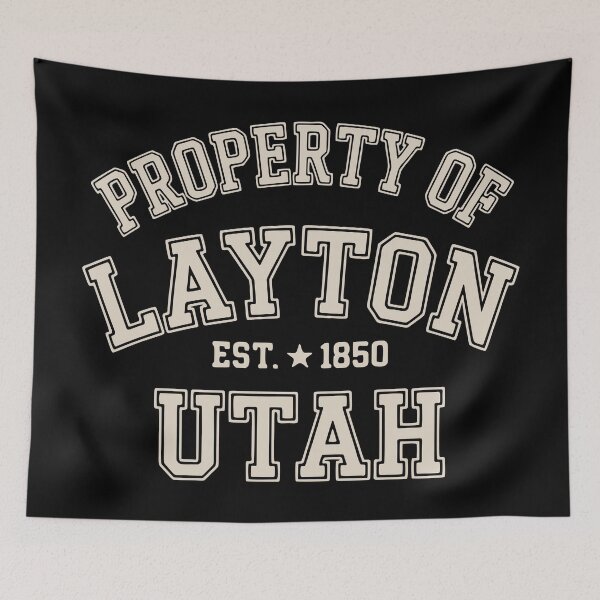 Item preview, Property of Layton Utah Est. 1850 Vintage College Style designed and sold by Lora Art.
