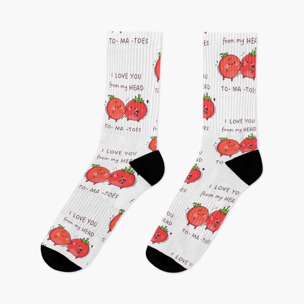 Item preview, I Love You From My Head To-Ma Toes Cute Christmas Tomato Pun Love Design Christmas Party Greeting Happy New Year Christmas Design Cute Illustration Animal festive designed and sold by HELL0WBELLO.