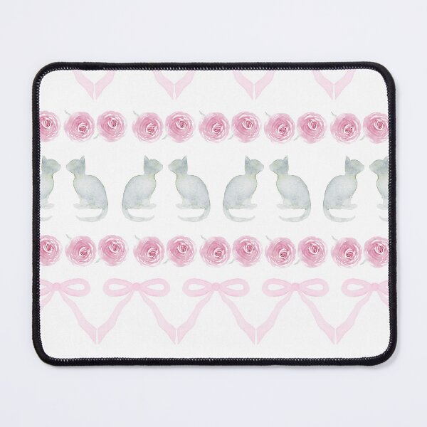 Item preview, Pink Bows and Grey Kittens designed and sold by Daily Miracles.