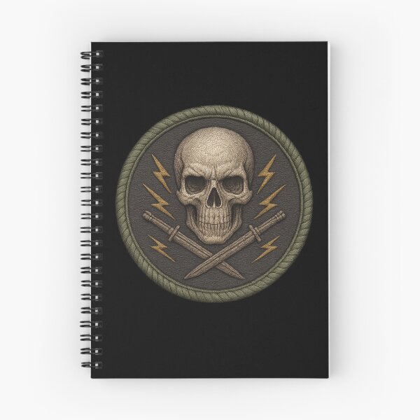 Item preview, Round skull patch with swords and bolts designed and sold by LaNadaYFundante.