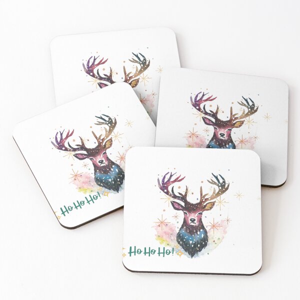Item preview, Colorful Stag - Ho Ho Ho designed and sold by artshop77.
