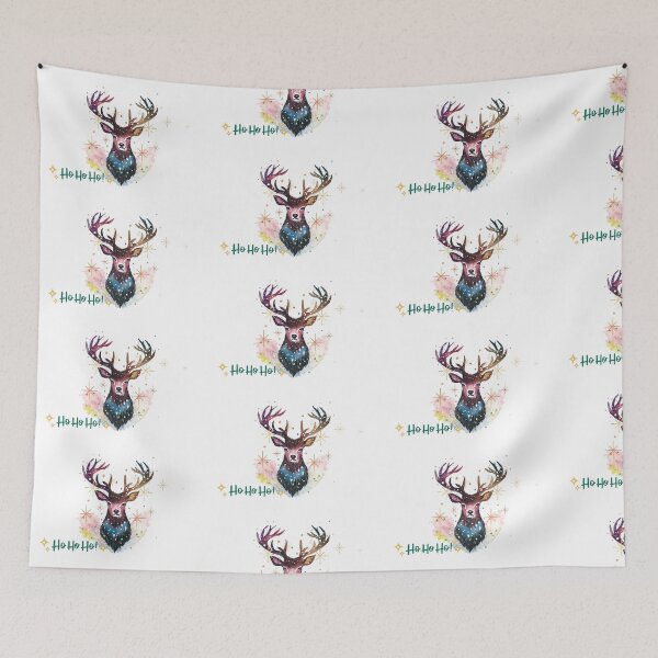 Item preview, Colorful Stag - Ho Ho Ho designed and sold by artshop77.