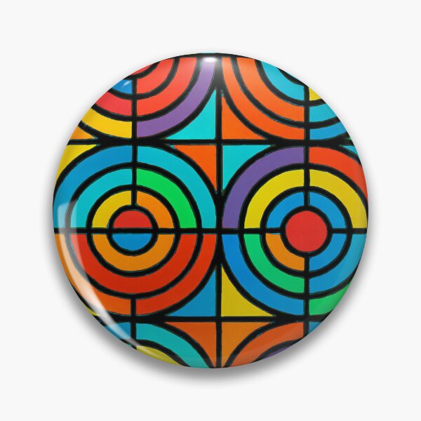 Item preview, Radiant grid of geometric semicircles designed and sold by Sigtrix.
