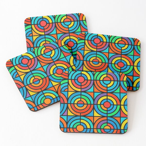 Item preview, Radiant grid of geometric semicircles designed and sold by Sigtrix.