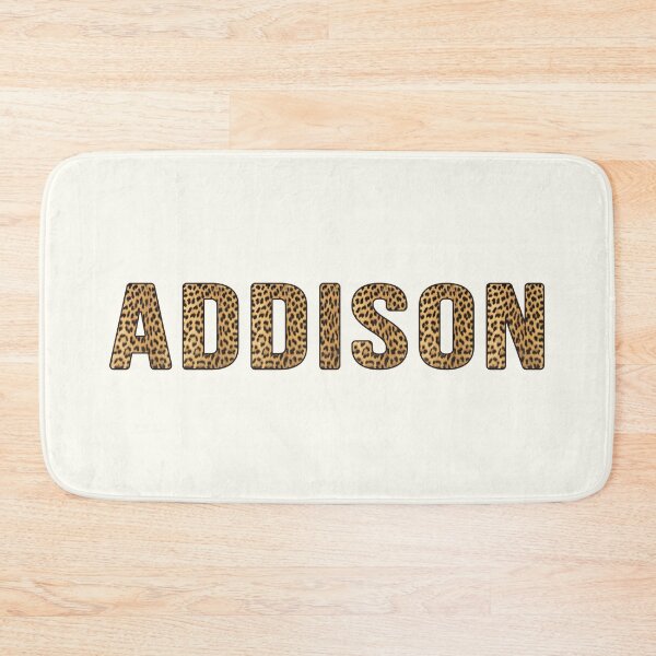 Item preview, Addison Name Leopard Print designed and sold by Jeallan Designs.