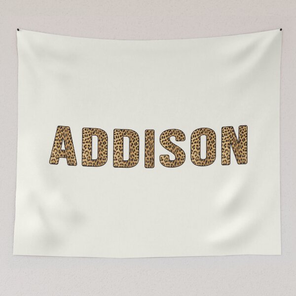 Item preview, Addison Name Leopard Print designed and sold by Jeallan Designs.