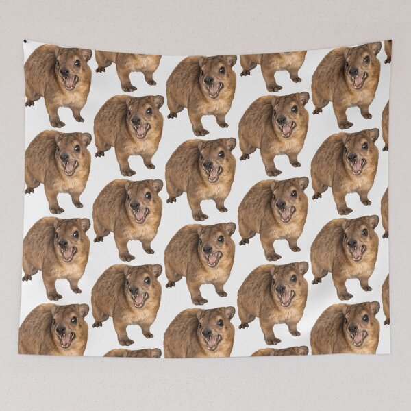 Item preview, Funny Hyrax Screaming Wawa Awawa designed and sold by murray-mckenzie.