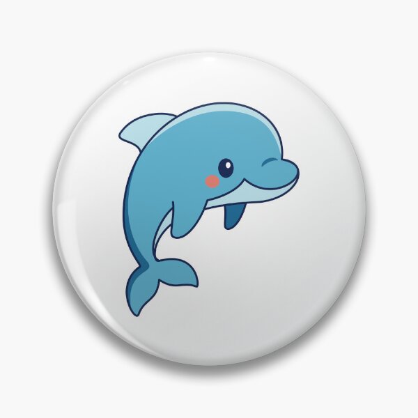 Item preview, Cute Baby Dolphin, Cartoon Animal designed and sold by GoldenSunsetBloom.