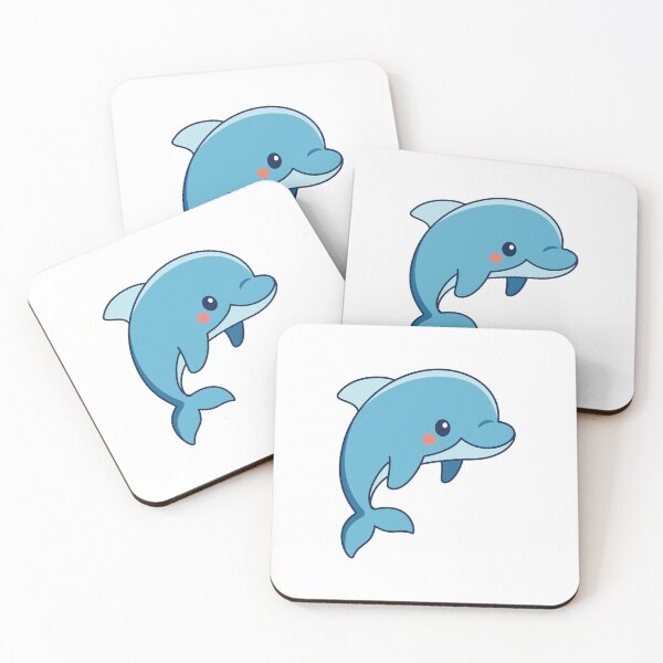 Item preview, Cute Baby Dolphin, Cartoon Animal designed and sold by GoldenSunsetBloom.