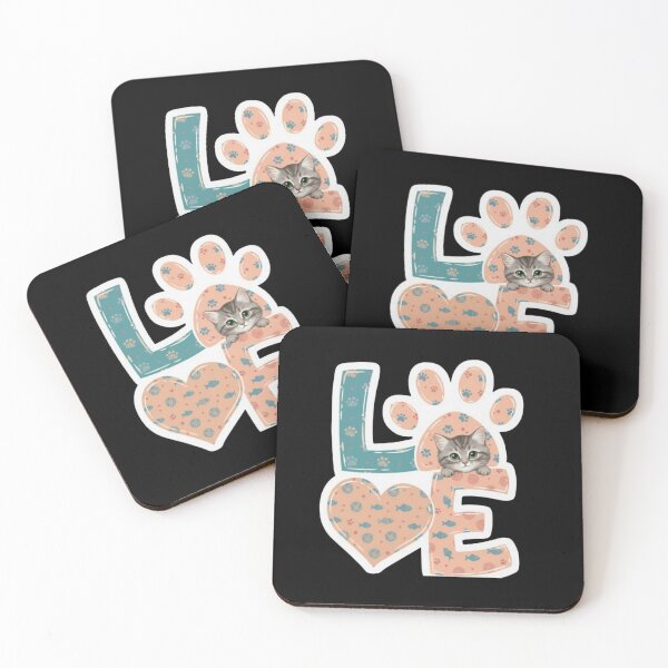 Item preview, Cat Mom/Dad Vibes Only Kitten Cuddles & Paw Print Love. designed and sold by ZyVoAli.