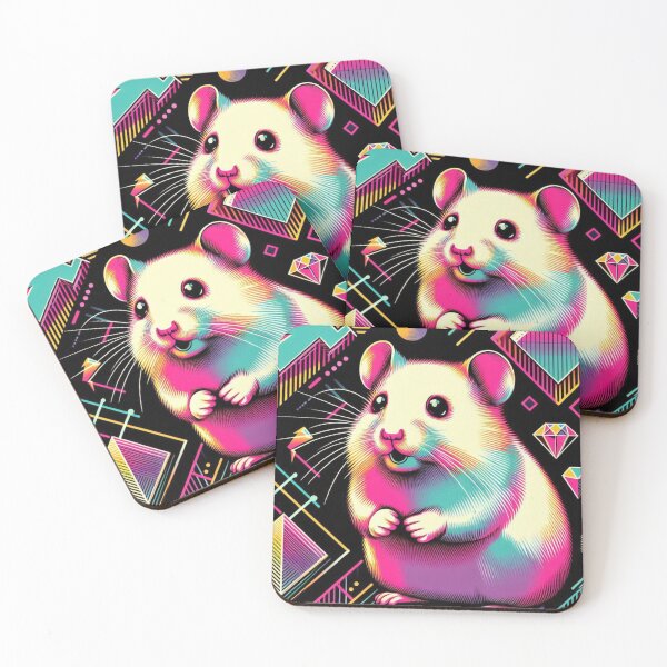 Item preview, Colorful geometric decorative hamster  designed and sold by Dogandesighn.
