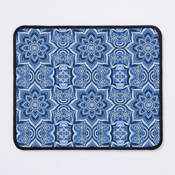 Item preview, Psychedelic pattern in blue. designed and sold by Shak Stickers.