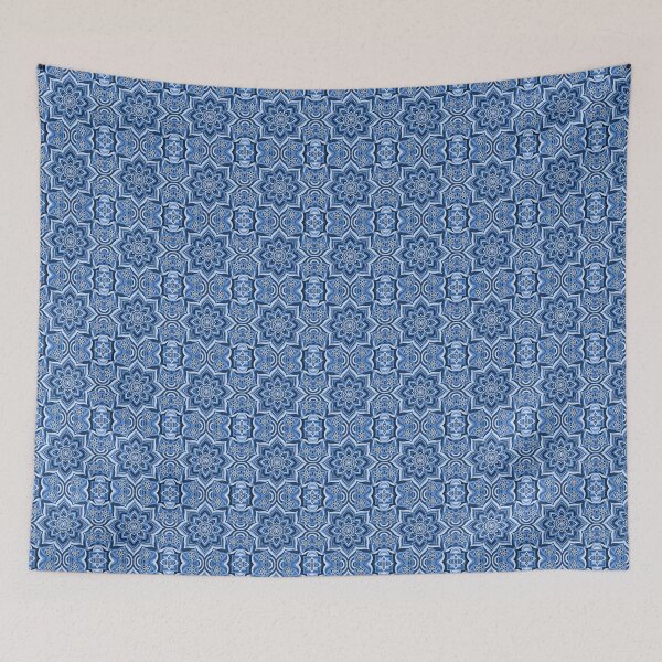 Item preview, Psychedelic pattern in blue. designed and sold by Shak Stickers.