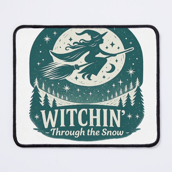 Item preview, Witchin' Through the Snow designed and sold by TreeWyzard Creations.