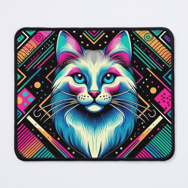 Item preview, Geometric decorative colorful cat designed and sold by Dogandesighn.