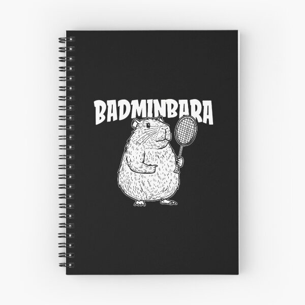 Item preview, Capybara Badminton Shuttlecock - Player Racket Badminbara designed and sold by JanieLucia.
