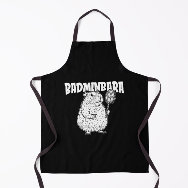 Item preview, Capybara Badminton Shuttlecock - Player Racket Badminbara designed and sold by JanieLucia.