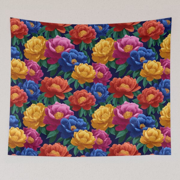 Item preview, Cute Fragrant Floral Peonies Print For Rustic Charm designed and sold by RoyalStarsPatts.