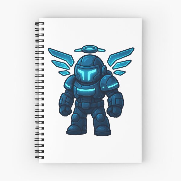 Item preview, Dispatch Game Overwatcher Sticker | Blue Cyber Guardian Crewmate | Futuristic Power Armor PNG designed and sold by Gurjeetpixelart.