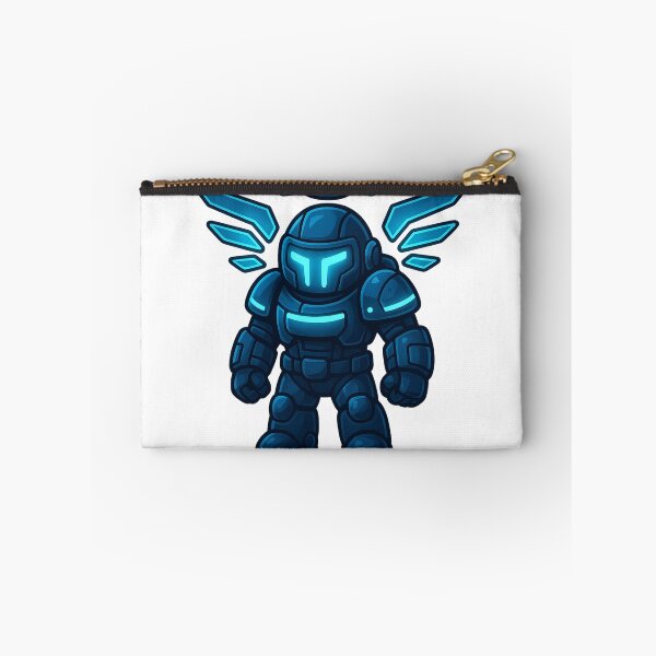 Item preview, Dispatch Game Overwatcher Sticker | Blue Cyber Guardian Crewmate | Futuristic Power Armor PNG designed and sold by Gurjeetpixelart.