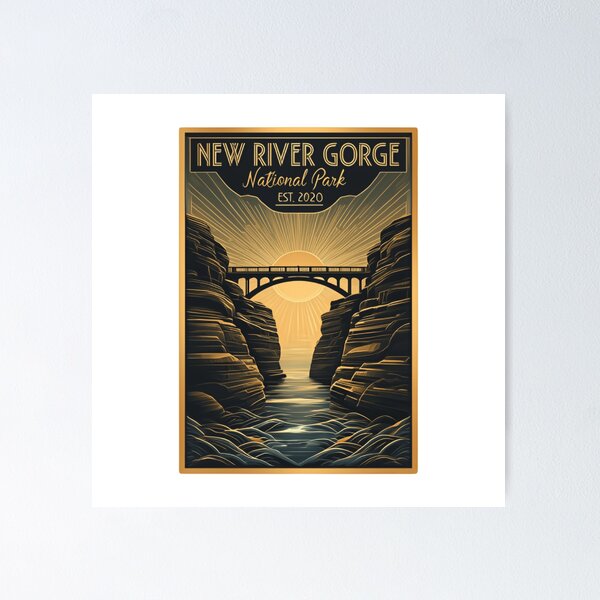 Item preview, Hidden Clifftop Walks at New River Gorge National Park designed and sold by Simsimah26Parks.