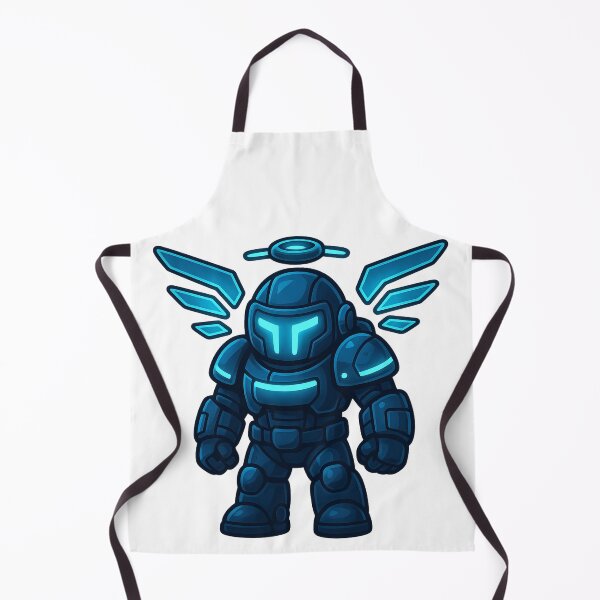Item preview, Dispatch Game Overwatcher Sticker | Blue Cyber Guardian Crewmate | Futuristic Power Armor PNG designed and sold by Gurjeetpixelart.