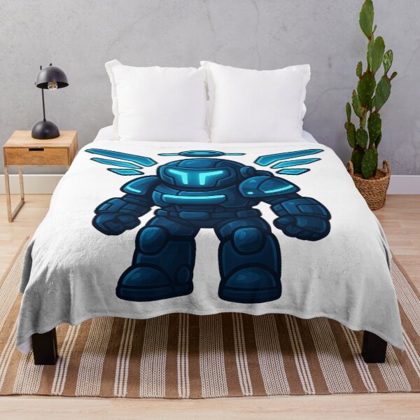 Item preview, Dispatch Game Overwatcher Sticker | Blue Cyber Guardian Crewmate | Futuristic Power Armor PNG designed and sold by Gurjeetpixelart.