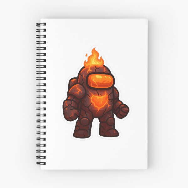 Item preview, Dispatch Game Fire Warrior Sticker | Inferno Juggernaut Lava Armor Crewmate | Fiery Power PNG designed and sold by Gurjeetpixelart.